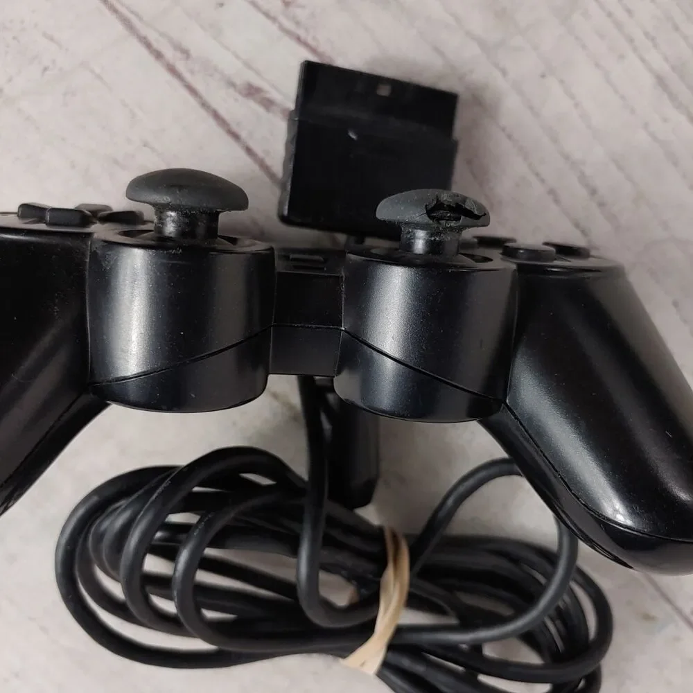 SEE JOYSTICK - Genuine OEM Sony PlayStation 2 PS2 DualShock Controller - Black